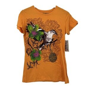 Vintage ELECTRIC CAFE NWT Y2K bird graphic tee indie emo alternative rock